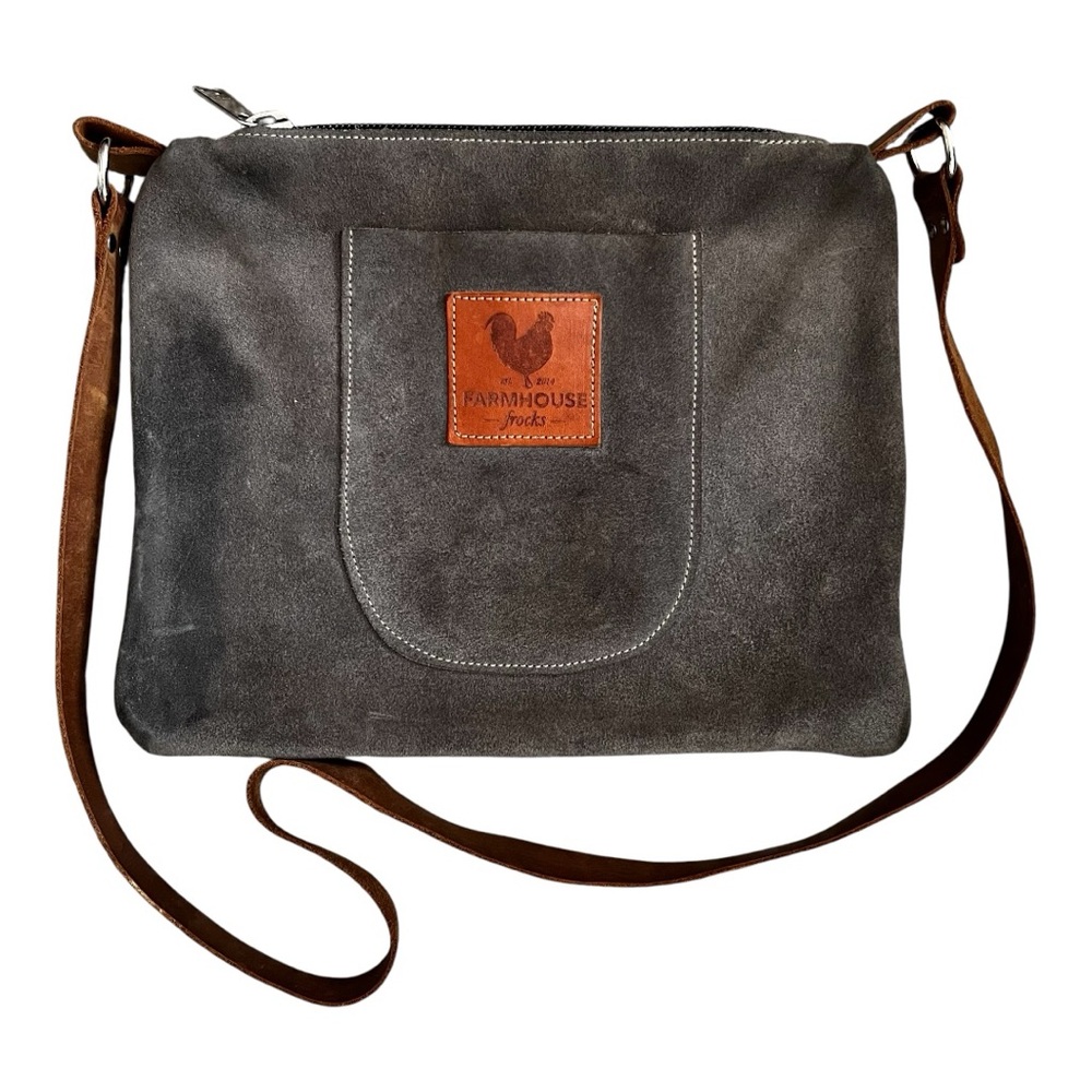Farmhouse Frocks Suede Leather Bag